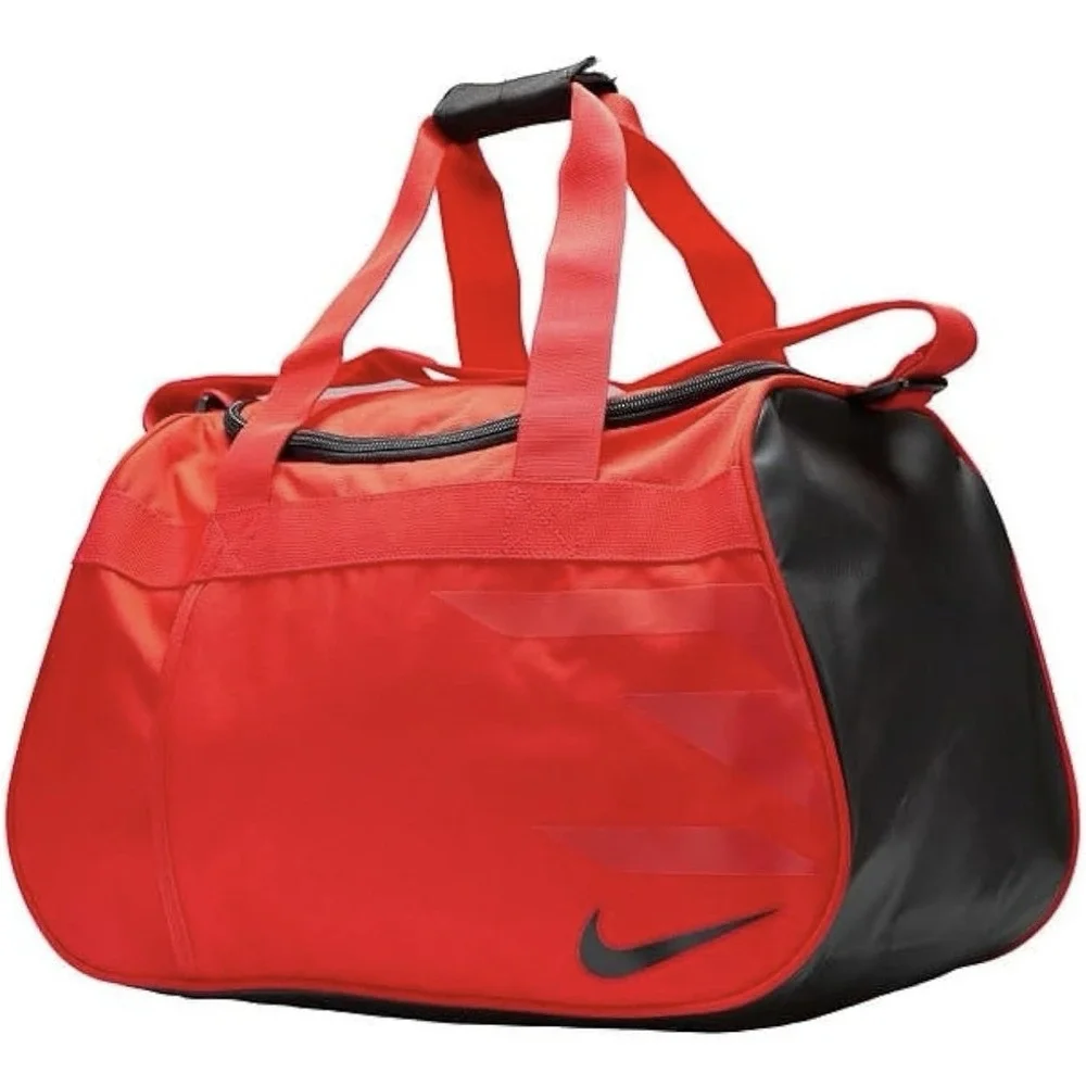 Nike Gym Duffle Bag Red‎ Black Lightweight Carry-On Travel Sport